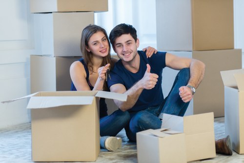 Professional Camden removals team securing items for transport