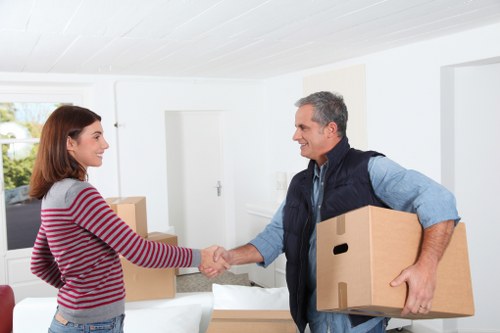 Camden man and van vehicle ready for a residential pickup
