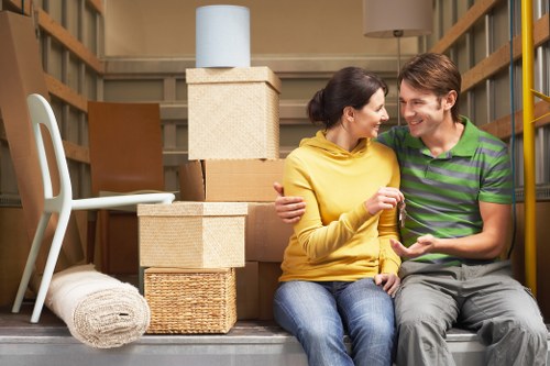 Organised packing supplies used for removals in Camden