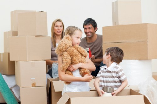 Removal van in Camden transporting home and office items